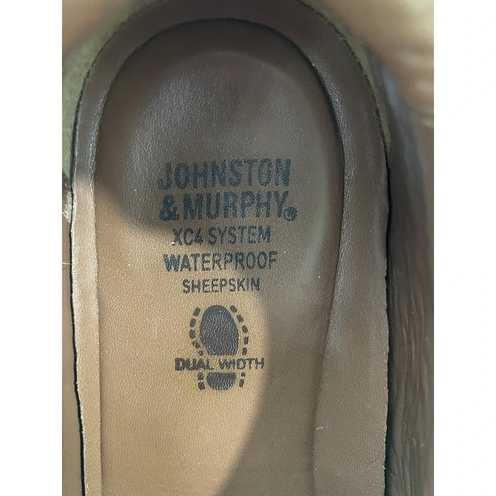 Johnson & Murphy Colvard XC4 Waterproof Sheepskin Men 10M Oxfords Shoes 25-1074